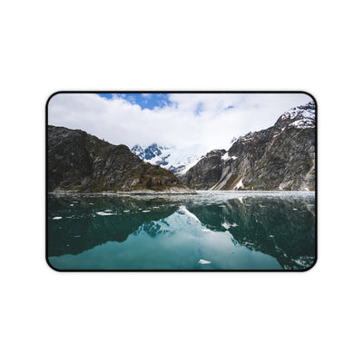 Serene Glacier Desk Mat - Nature-Inspired Workspace Decor