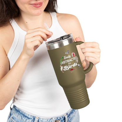 Easily Distracted by Birds Insulated Travel Mug - 40oz Adventure Companion