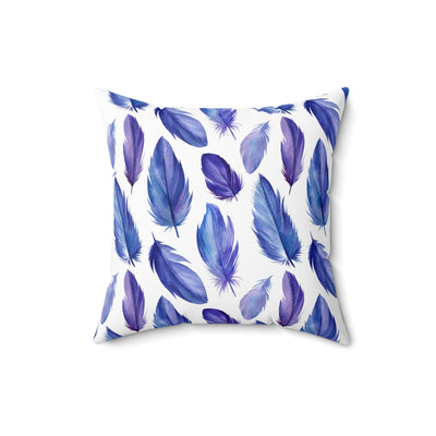 Boho-Chic Purple Hues Feather Decorative Pillow | Cozy Home Accent