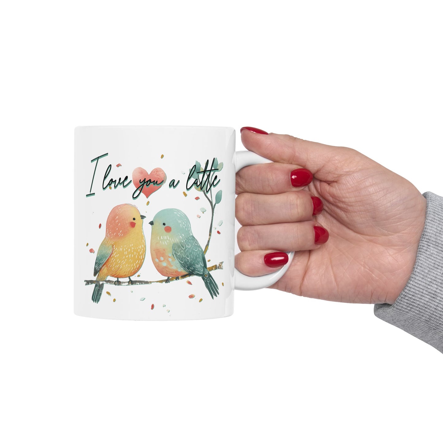 Inspirational Bird Ceramic Mug - "I Love You a Little" - Perfect Gift for Nature Lovers