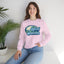 Bird Watcher Teal Graphic Unisex Crewneck Sweatshirt
