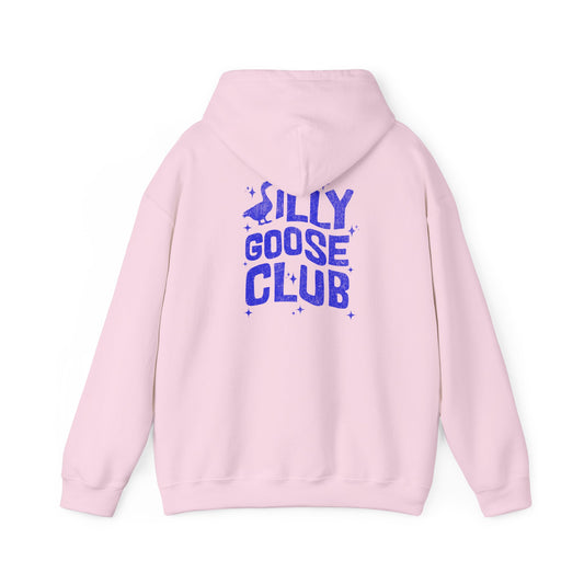 The Nerdy Birder Silly Goose Club Back Design Unisex Hoodie - Cozy Sweatshirt for Nature Lovers