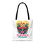 Romantic Summer Tote Bag with Flamingos