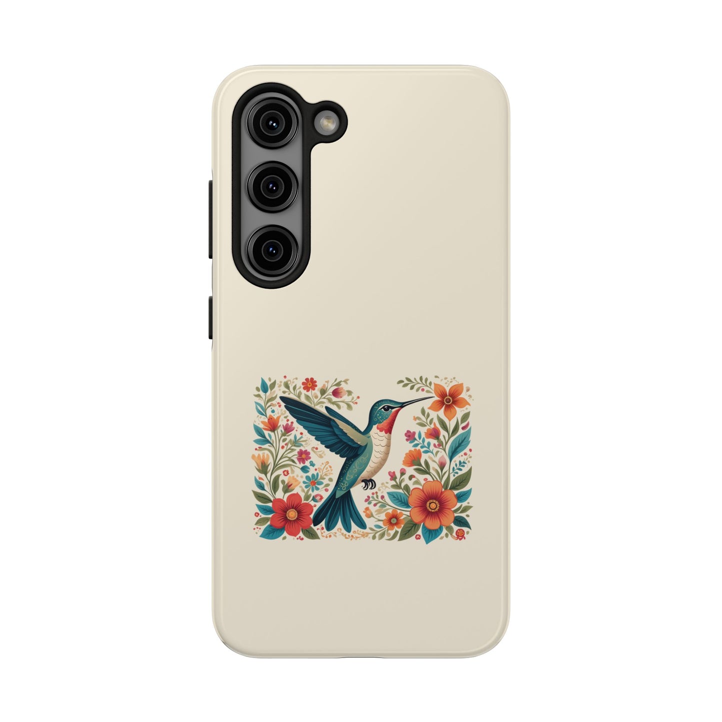 Hummingbird in Bloom Tough Phone Cases