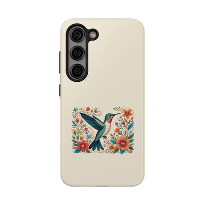 Hummingbird in Bloom Tough Phone Cases