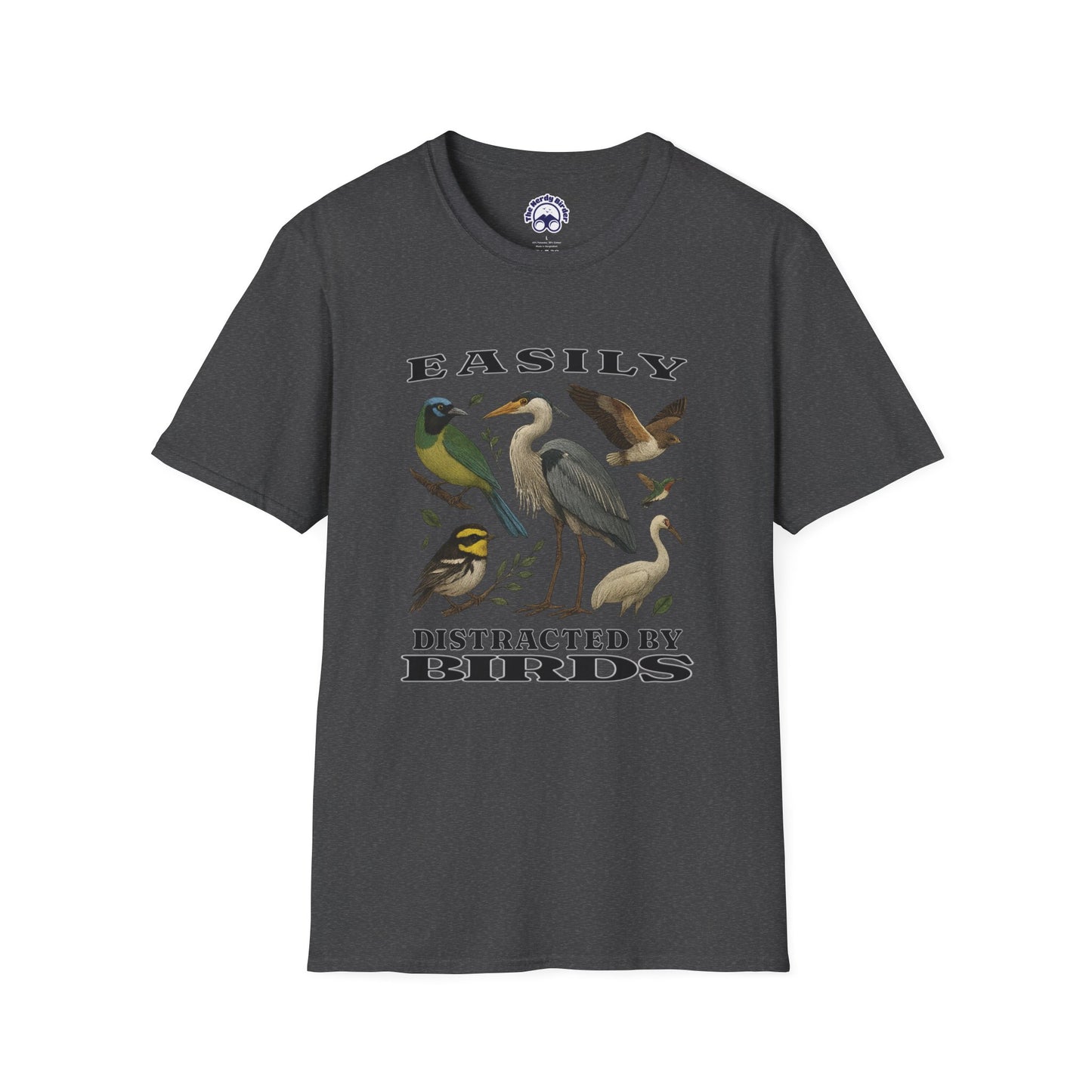 Easily Distracted by Birds Graphic T-Shirt