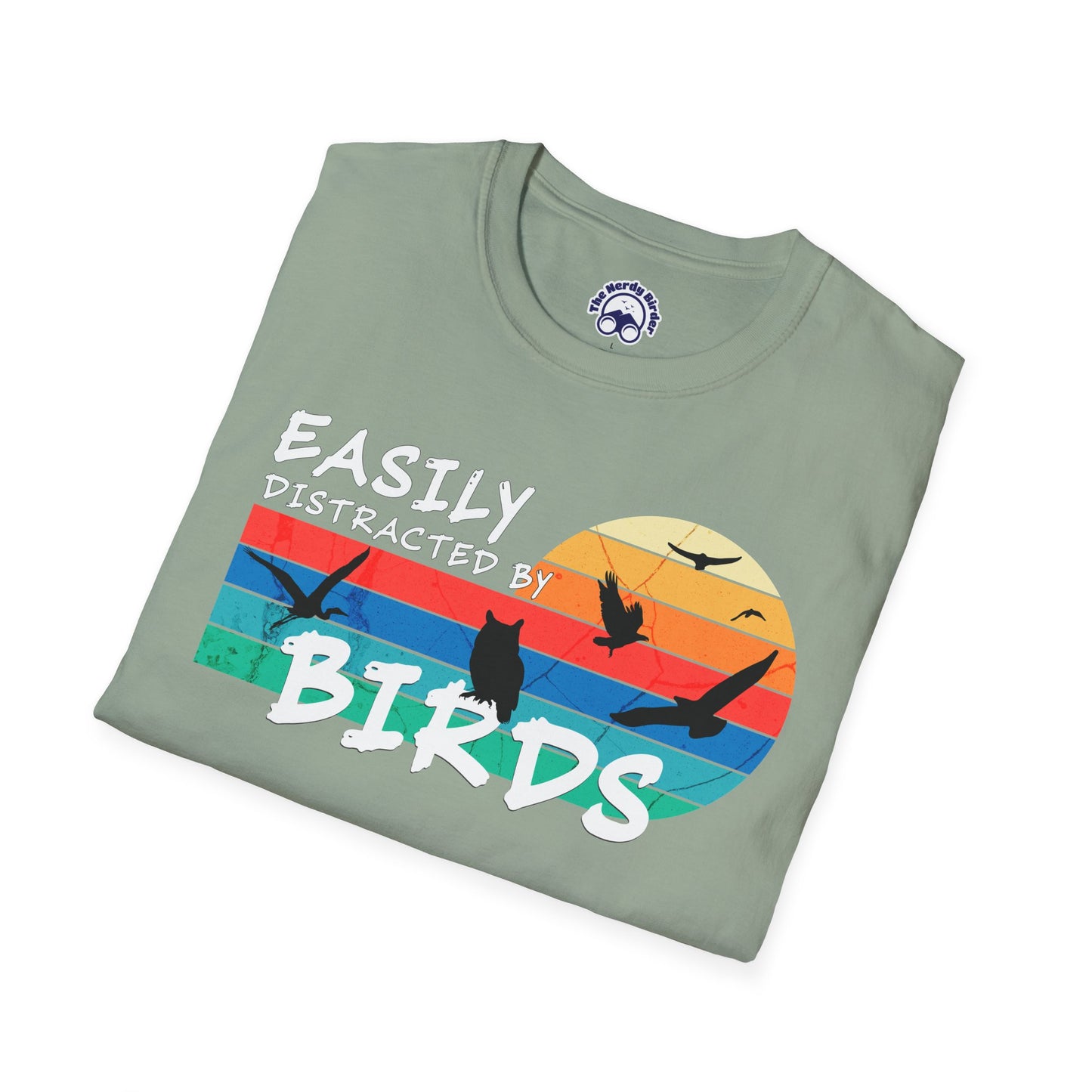 Easily Distracted by Birds Sunset T-shirt