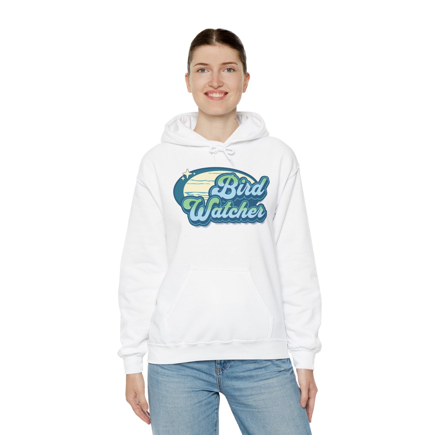 The Nerdy Birder Bird Watcher Teal Unisex Hoodie - Cozy Sweatshirt for Nature Lovers
