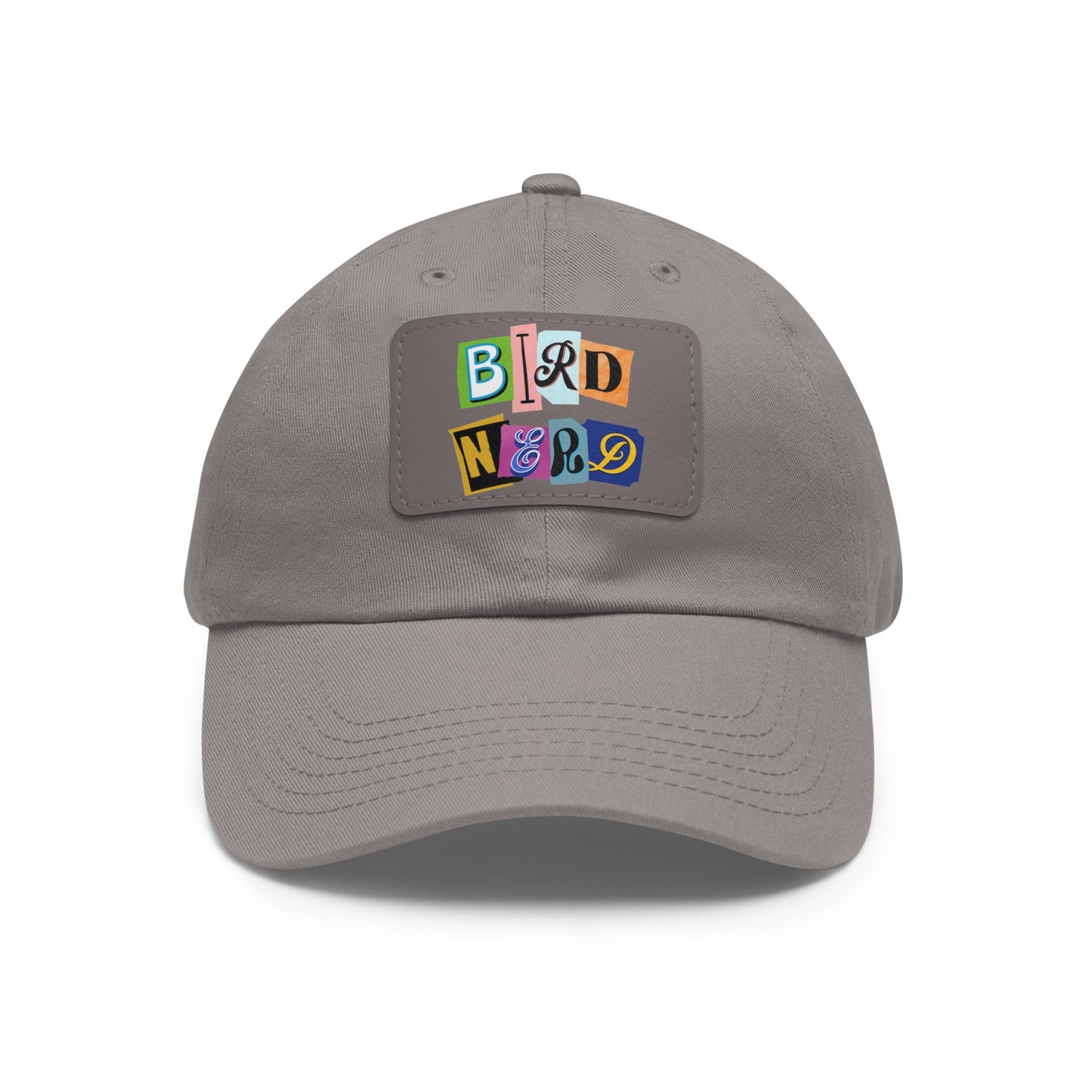 The Nerdy Birder - Bird Nerd Dad Hat with Leather Patch, Casual Cap for Bird Lovers, Unique Gift for Birdwatching, Outdoor Adventure Hat, Unisex