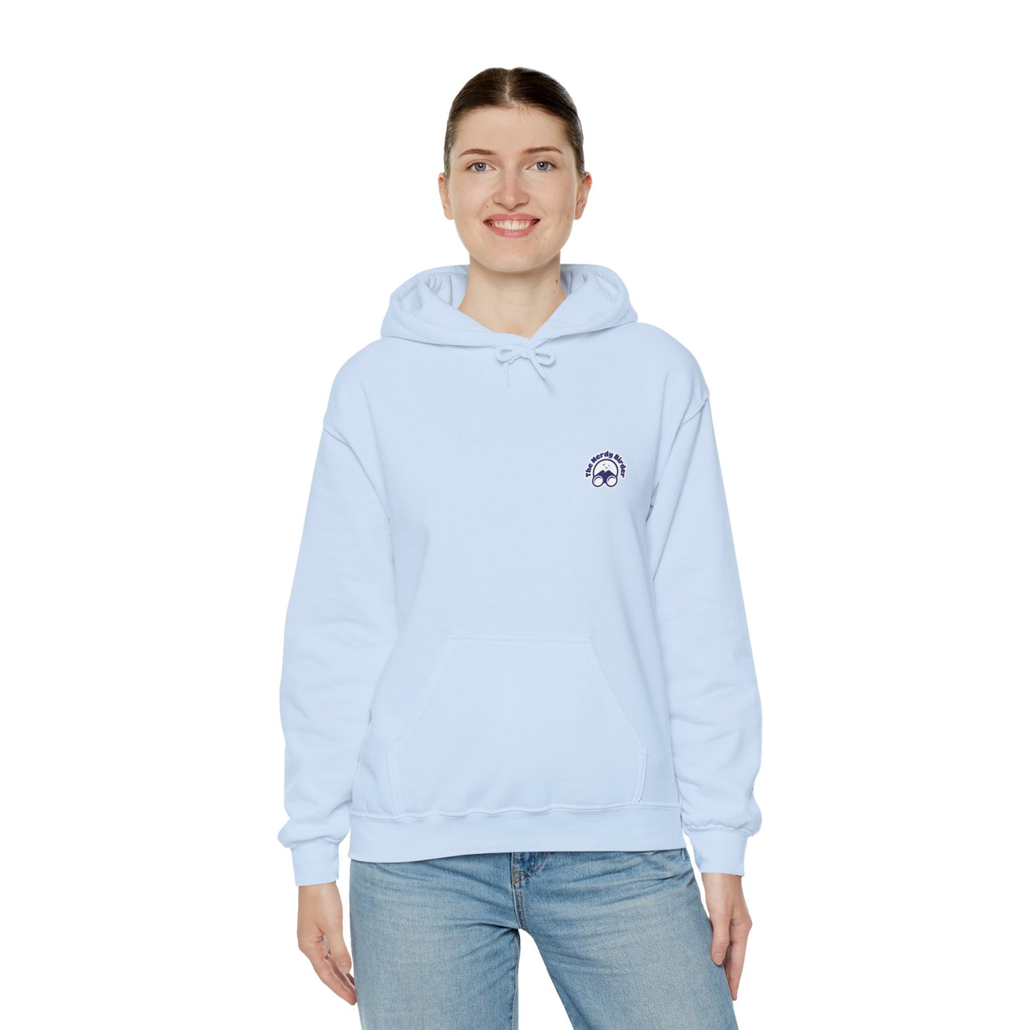 Hummingbird in Bloom Hoodie Back Design - Cozy Sweatshirt for Nature Lovers