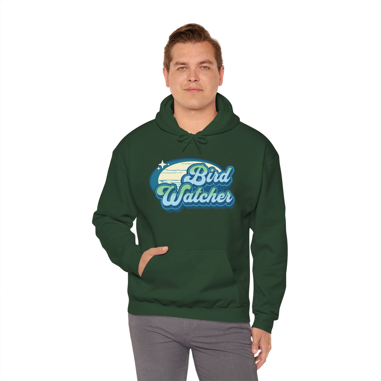 The Nerdy Birder Bird Watcher Teal Unisex Hoodie - Cozy Sweatshirt for Nature Lovers