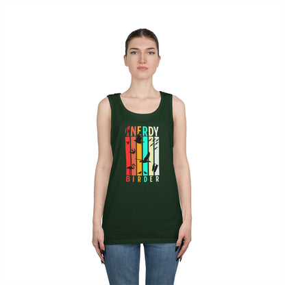 I'm A Nerdy Birder Tank Top, Gift for Bird Lovers, Unisex Summer Wear, Nature Lover's Apparel, Fun Casual Tank