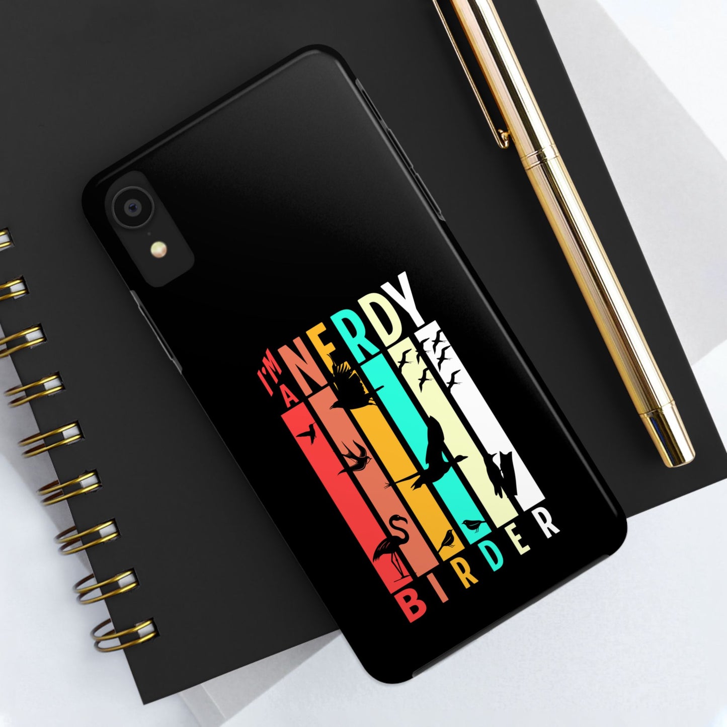 The Nerdy Birder - I'm A Nerdy Birder Phone Case, Nature Lover Gift, Eco-friendly Tough Phone Cover