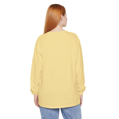 Pink Birder Unisex Garment-dyed Long Sleeve T-Shirt