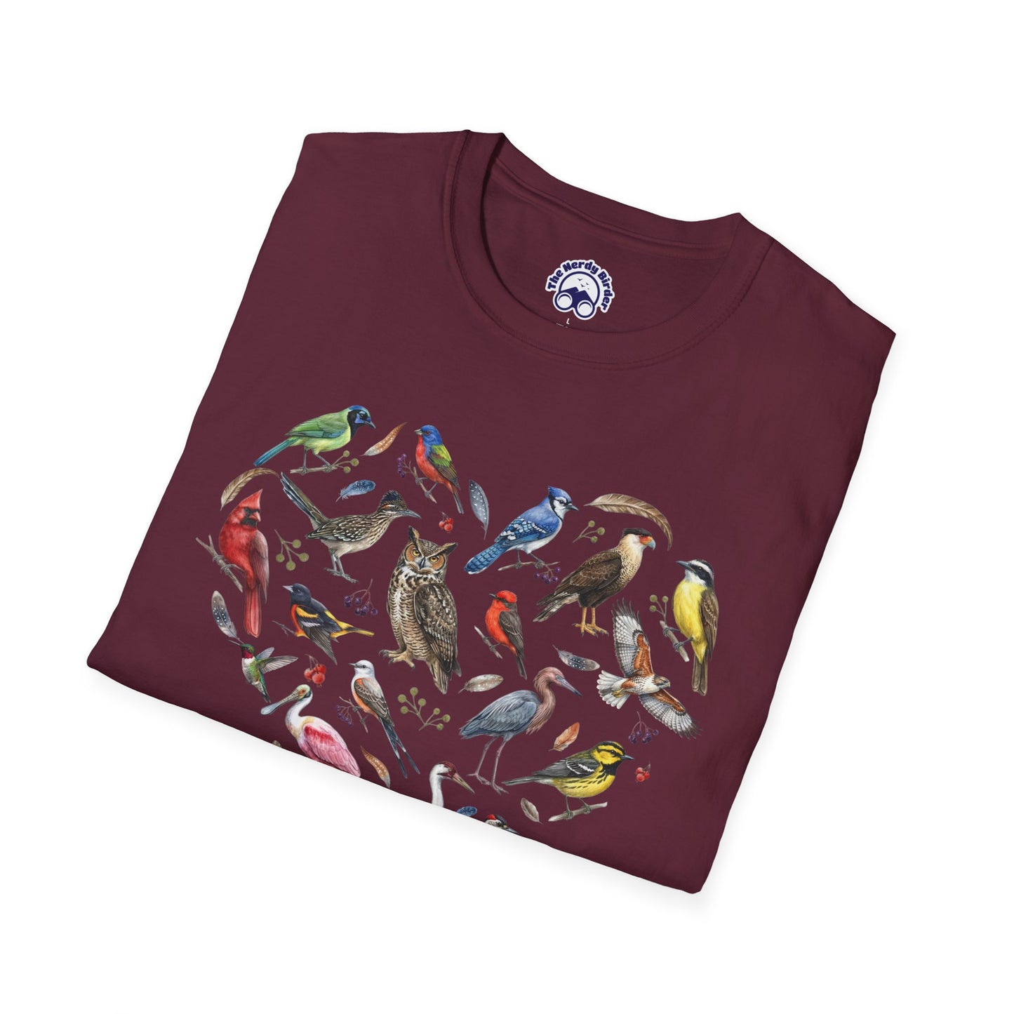 Heart of Texas Birds T-Shirt for Bird Lovers & Birdwatchers