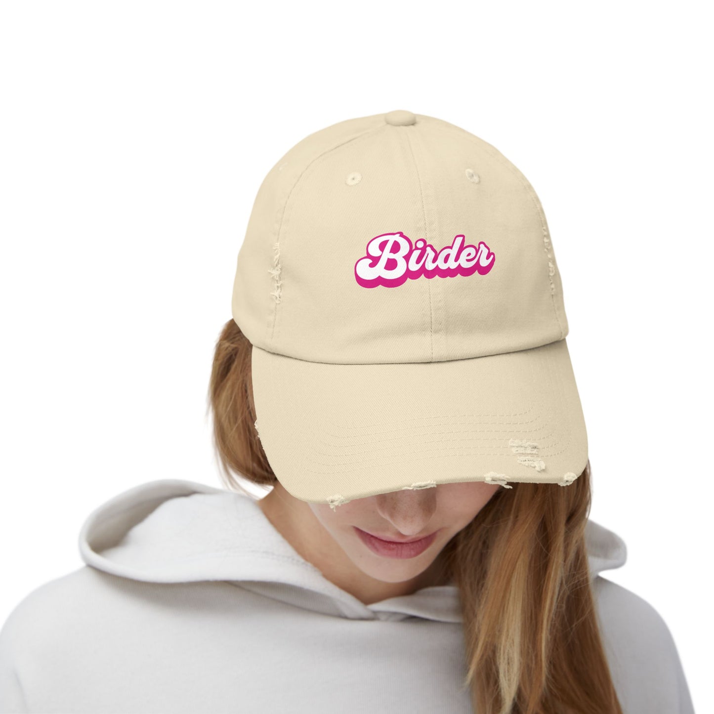 The Nerdy Birder Birder Vintage Style Hat - Unisex Distressed Cap