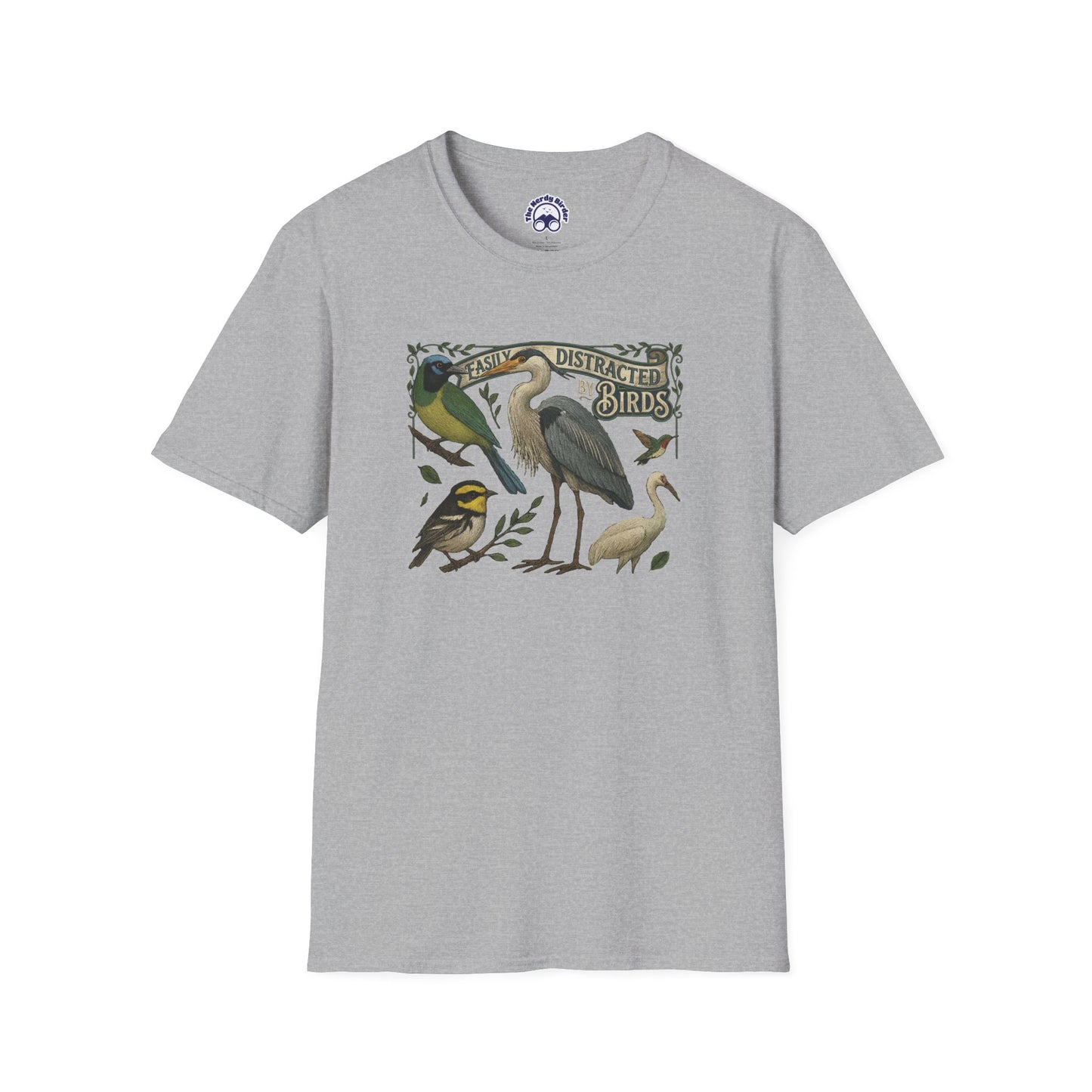 Easily Distracted by Texas Birds Graphic T-Shirt