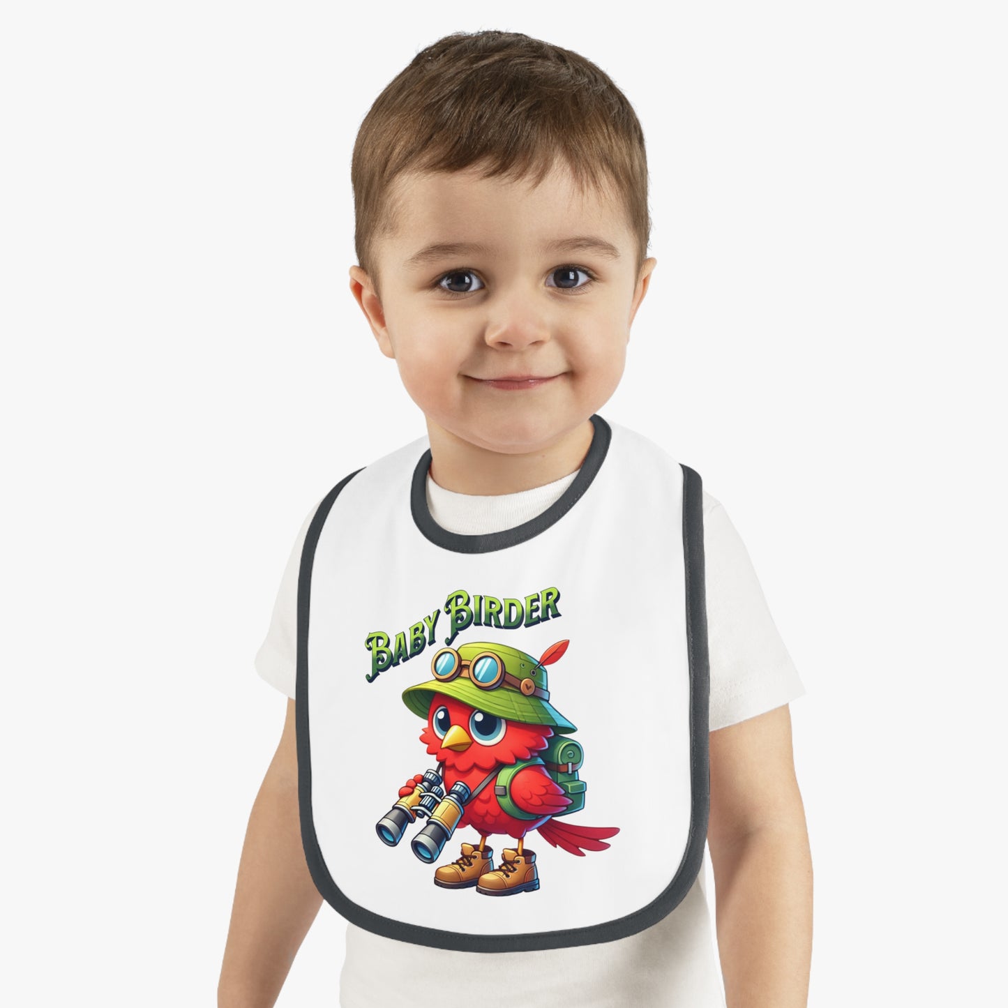 The Nerdy Birder - Baby Birder Bib, Cute Baby Bib, Fun Feeding Accessory, Perfect for New Parents, Ideal Gift for Baby Showers