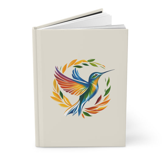 Hummingbird Rainbow Hardcover Journal - Perfect for Nature Lovers & Birdwatchers