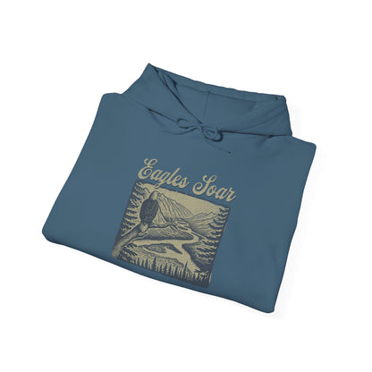 Eagle Soars Unisex Hoodie - Cozy Sweatshirt for Nature Lovers