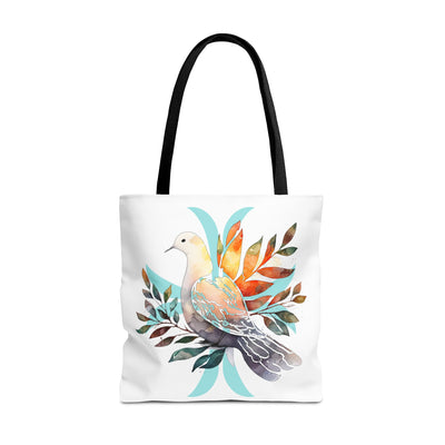 Peaceful Dove Tote Bag in White