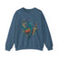 Elegant Peacock Design Unisex Crewneck Sweatshirt