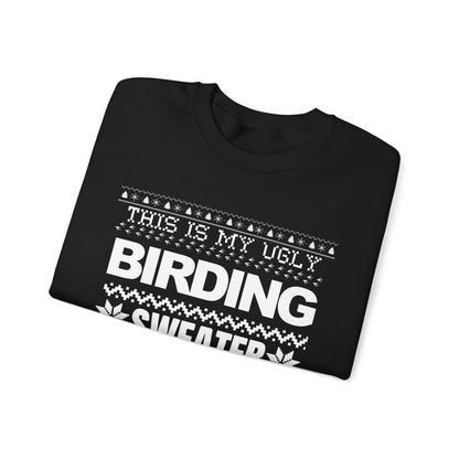Ugly Birding Sweater - Unisex Heavy Blend Crewneck for Bird Lovers