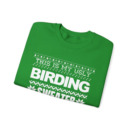 Ugly Birding Sweater - Unisex Heavy Blend Crewneck for Bird Lovers