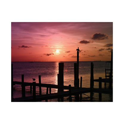 Scenic Sunset Matte Horizontal Poster - Serene Wall Art for Home Decor