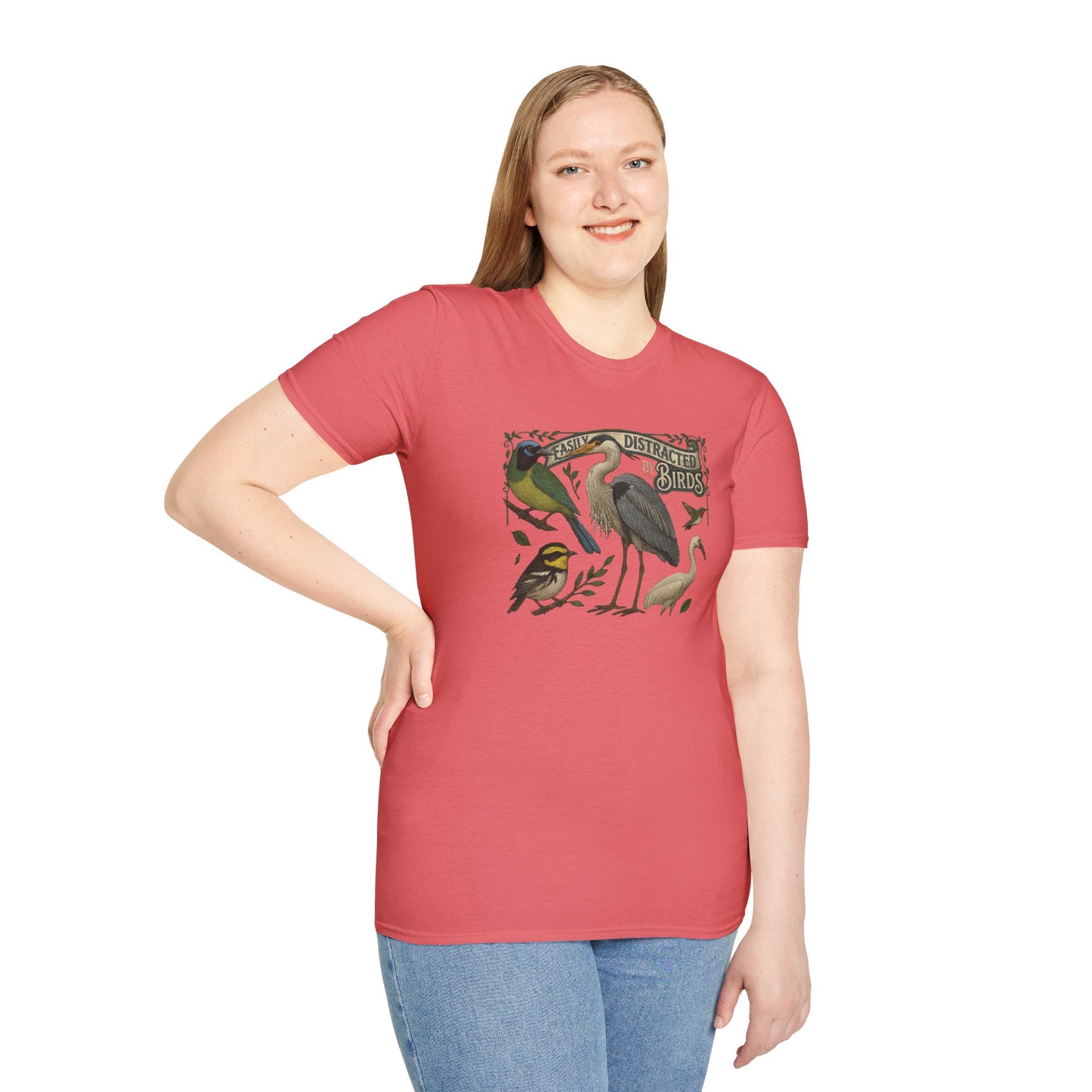 Easily Distracted by Texas Birds Graphic T-Shirt