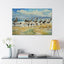 Coastal Pelican Canvas Gallery Wraps - Nautical Wall Art for Beach Lovers