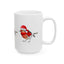 Festive Bird Ceramic Mug - Holiday Coffee Cup (11oz, 15oz)