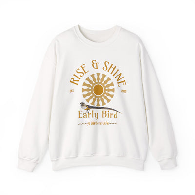 Rise & Shine Early Bird Crewneck Sweatshirt - Perfect for Bird Lovers