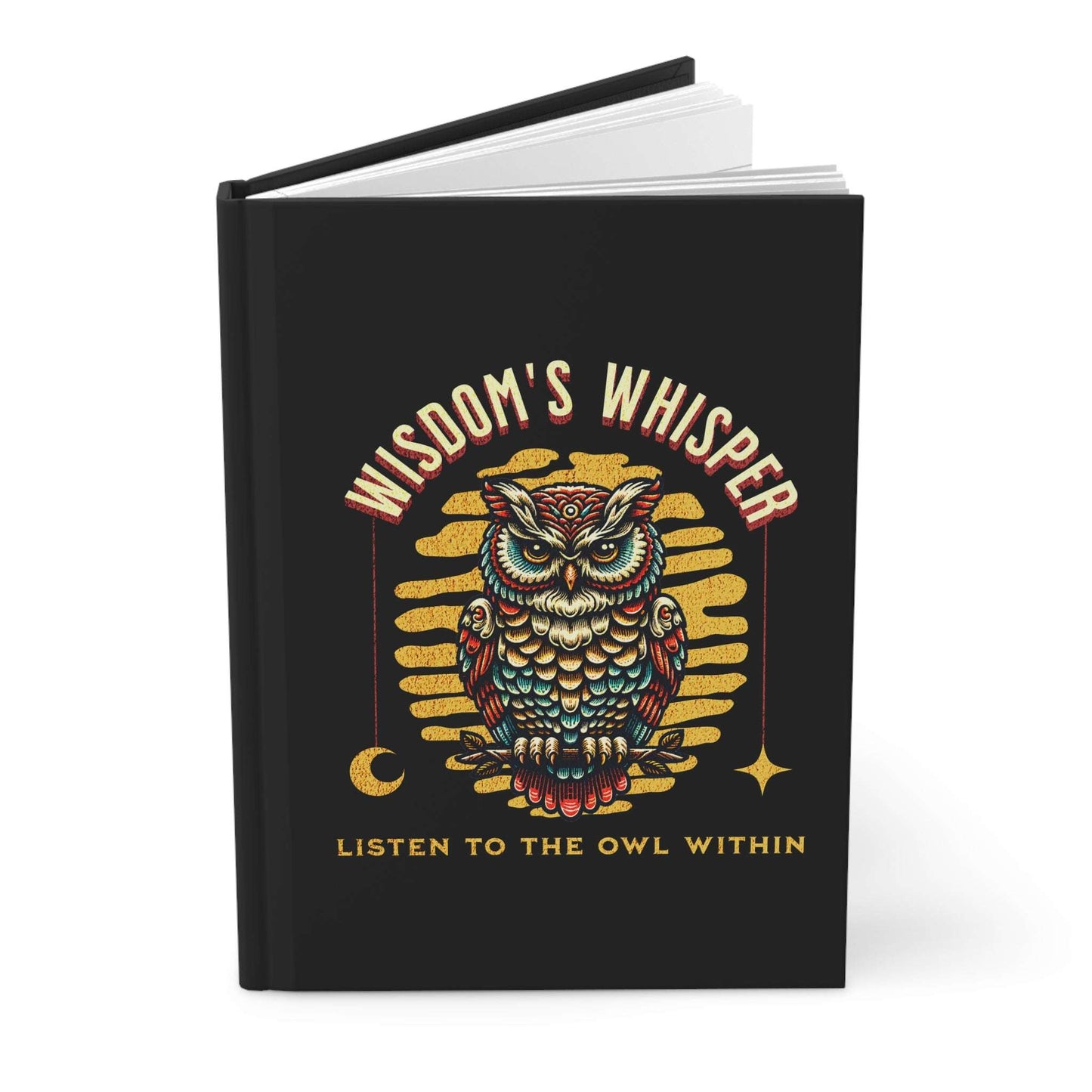 Wisdom's Whisper Hardcover Journal - Listen to the Owl Within