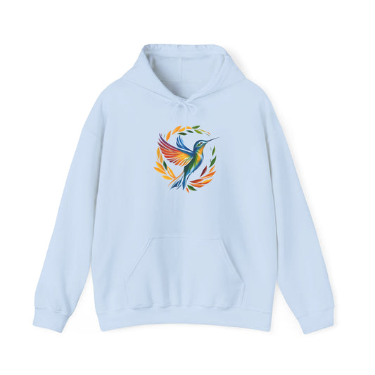 Hummingbird Rainbow Hoodie - Cozy Sweatshirt for Nature Lovers
