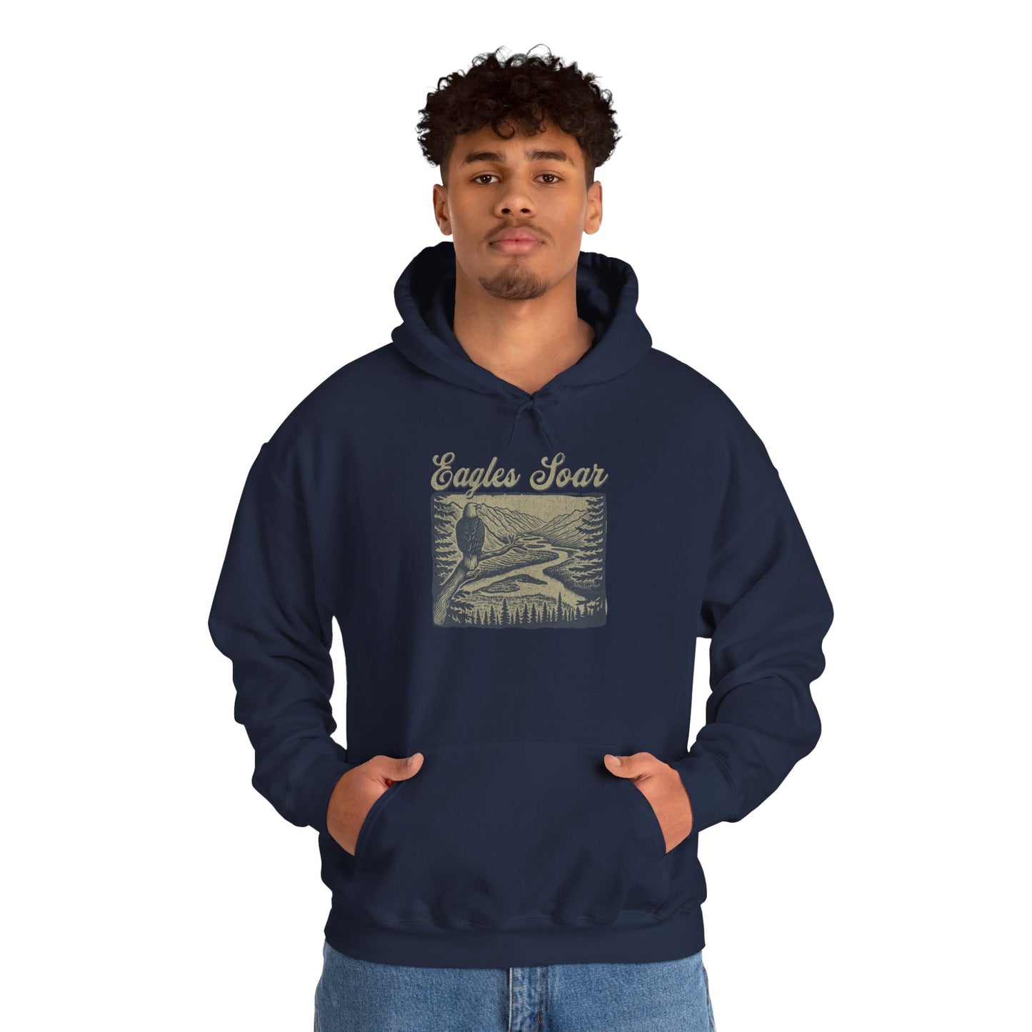 Eagle Soars Unisex Hoodie - Cozy Sweatshirt for Nature Lovers