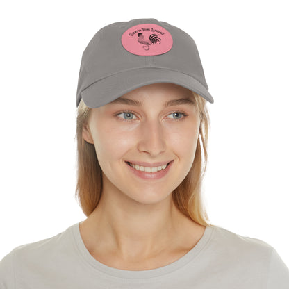 The Nerdy Birder - "Fluent in Fowl Language"  Dad Hat, Leather Patch Cap, Perfect Gift for Dads, Nature Lovers, Casual Style Cap, Summer Accessories