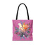 Peaceful Dove Tote Bag in Pink