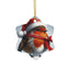 Christmas Robin Bird Ceramic Ornament - Festive Holiday Decor