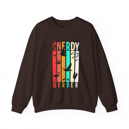 I'm A Nerdy Birder Unisex Heavy Blend Crewneck