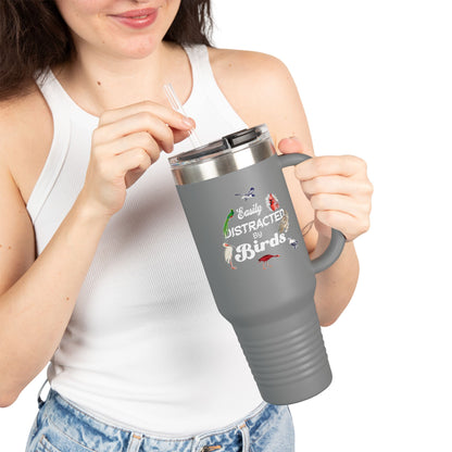 Easily Distracted by Birds Insulated Travel Mug - 40oz Adventure Companion