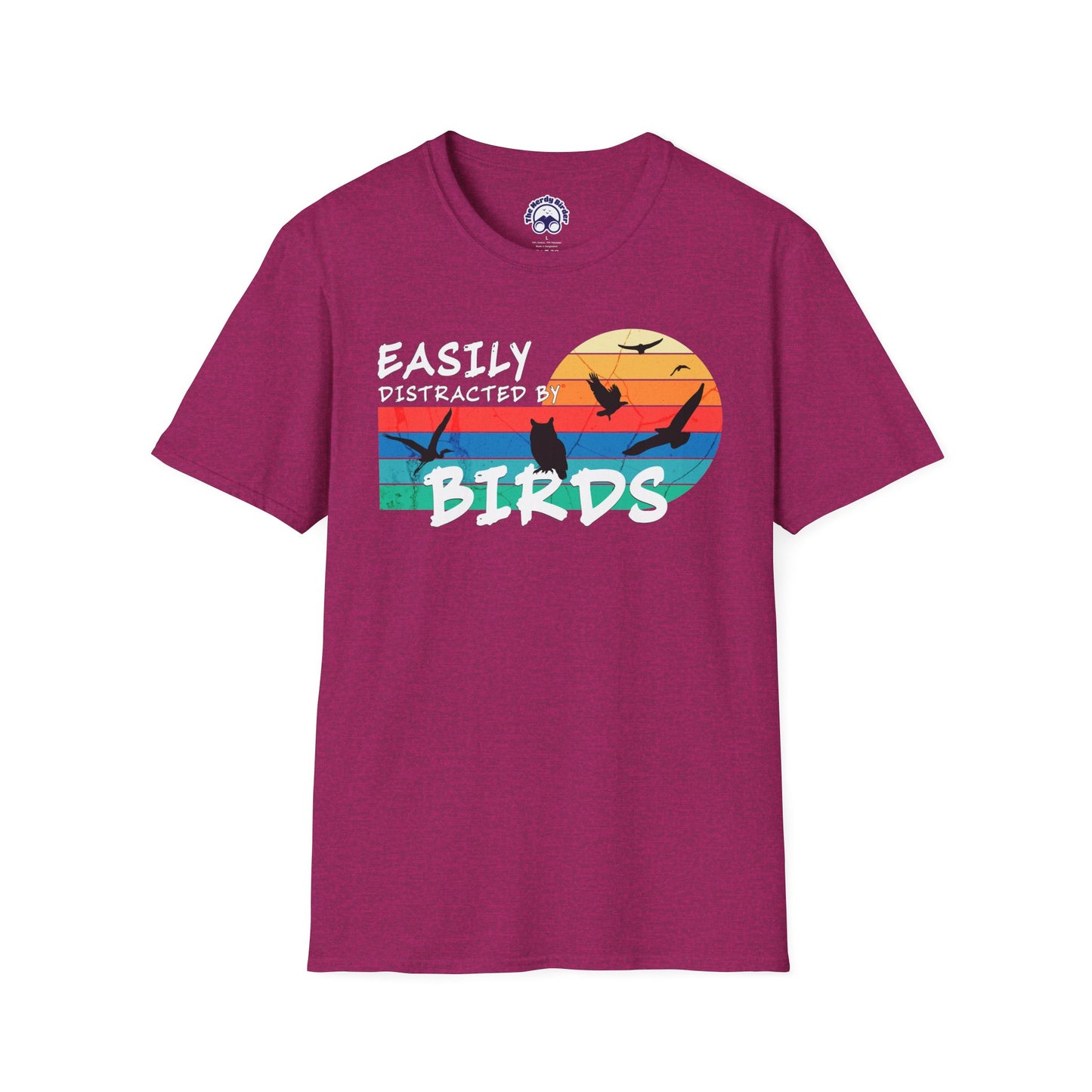 Easily Distracted by Birds Sunset T-shirt