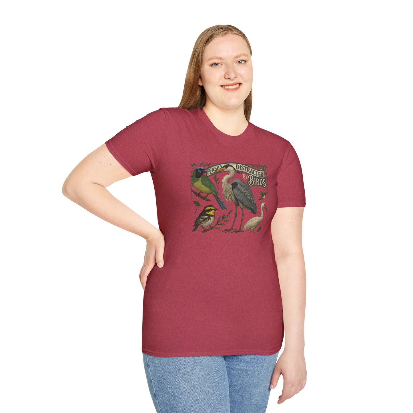 Easily Distracted by Texas Birds Graphic T-Shirt
