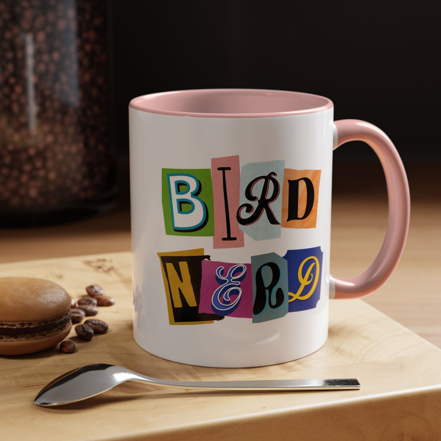 Bird Nerd Accent Coffee Mug - Fun & Quirky Gift for Bird Lovers