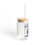 The Nerdy Birder Everything's Fine 16oz Sipper Glass With Bamboo Lid