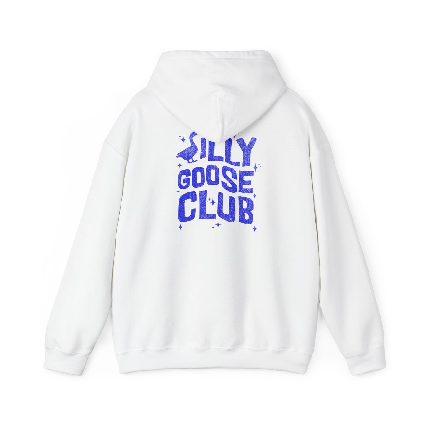 The Nerdy Birder Silly Goose Club Back Design Unisex Hoodie - Cozy Sweatshirt for Nature Lovers