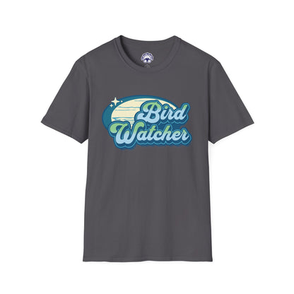 Bird Watcher Teal Unisex Softstyle T-Shirt - Retro Vibe Tee for Casual Wear