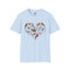 Bird Heart Unisex Softstyle T-Shirt - Heart Design