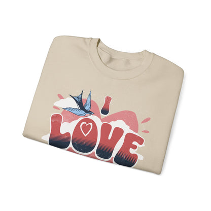 I Love Bird Watching Unisex Heavy Blend™ Crewneck Sweatshirt