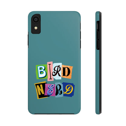 The Nerdy Birder - Bird Nerd Tough Phone Cover for Bird Lovers, Unique Gift for Wildlife Enthusiasts